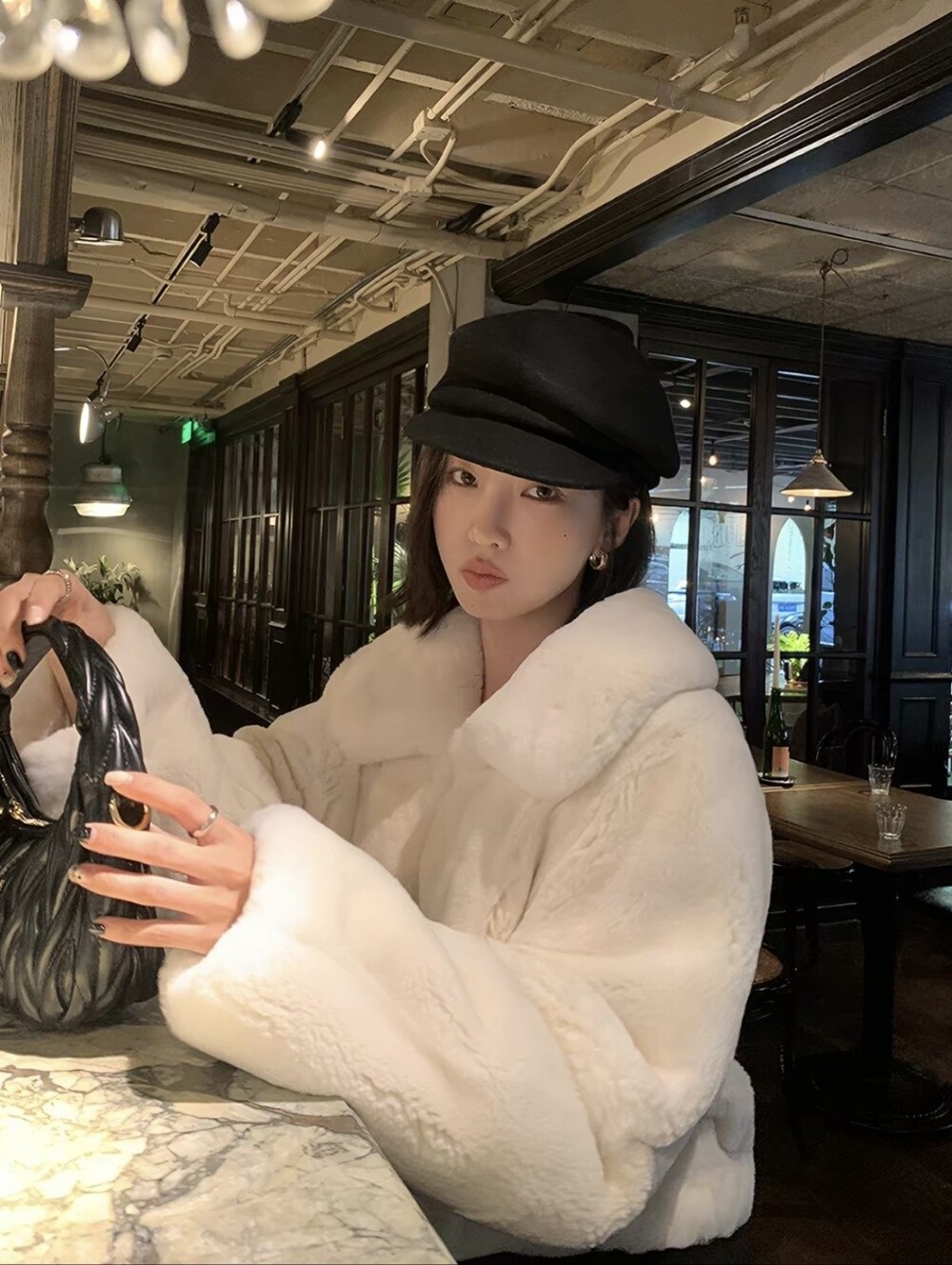 White Rabbit Faux Fur Jacket - Picture 2 of 3